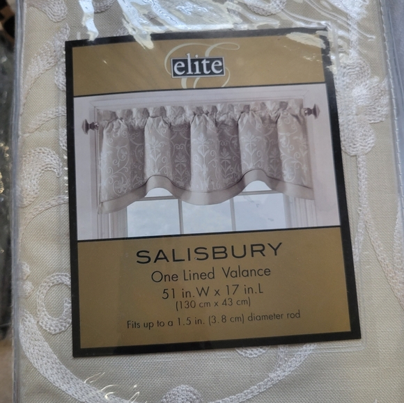 New Embroidered Window Valance - Picture 2 of 4